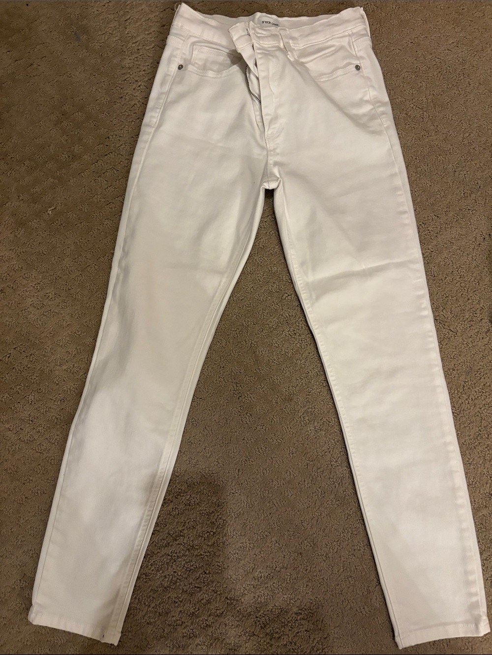 Sneak Peek White Women's High-Rise Skinny Jeans
